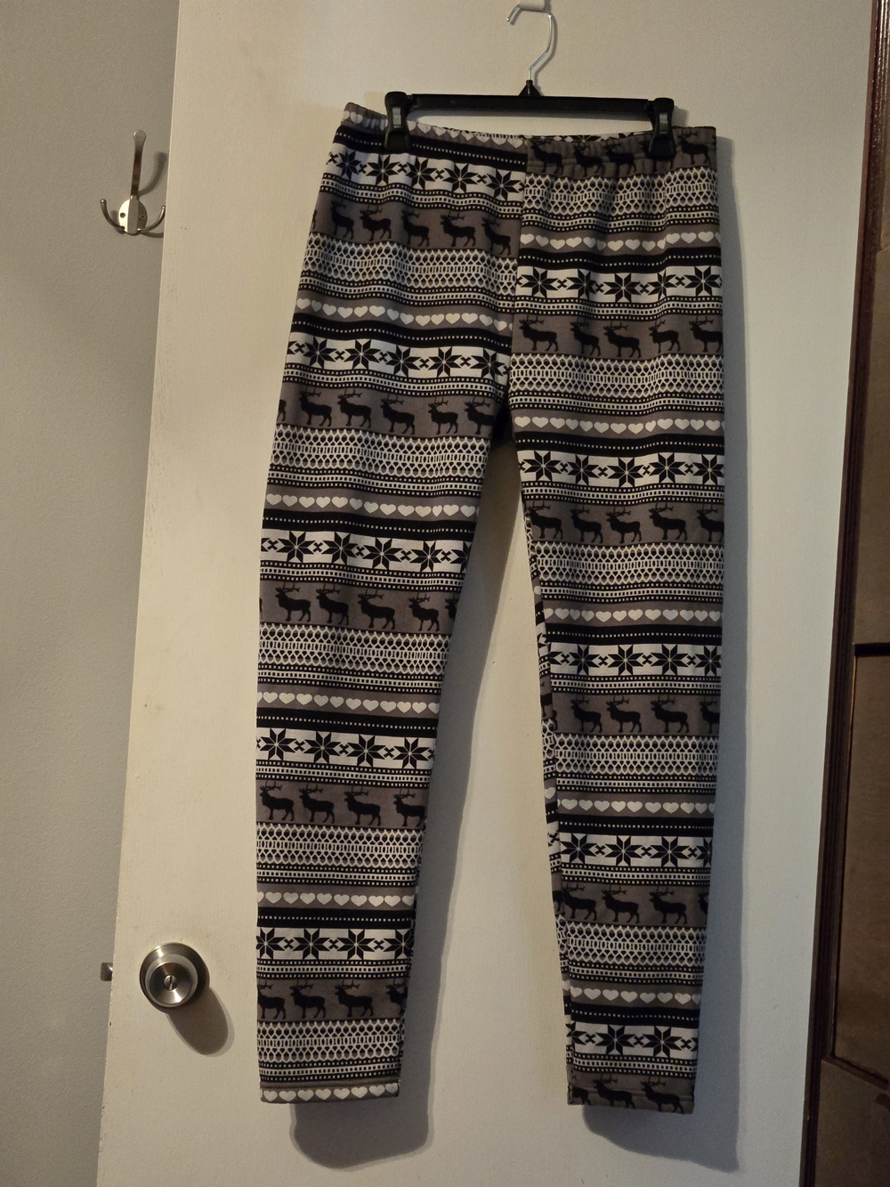 Women’s Gray & Black Fair Isle Leggings